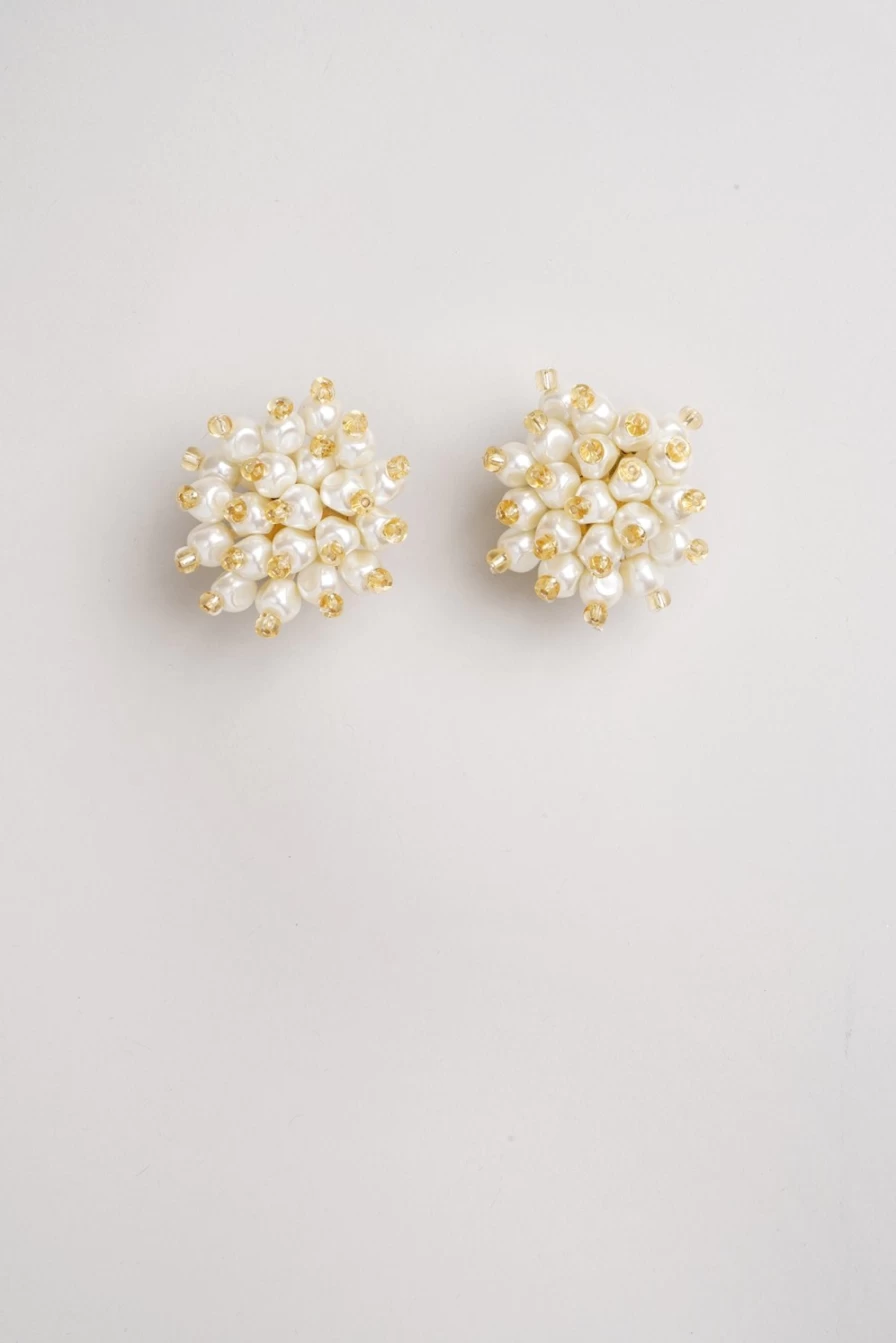 Vanina Women's Sables Nacres Earrings | Elegant Pearl Drop Earrings for Women
