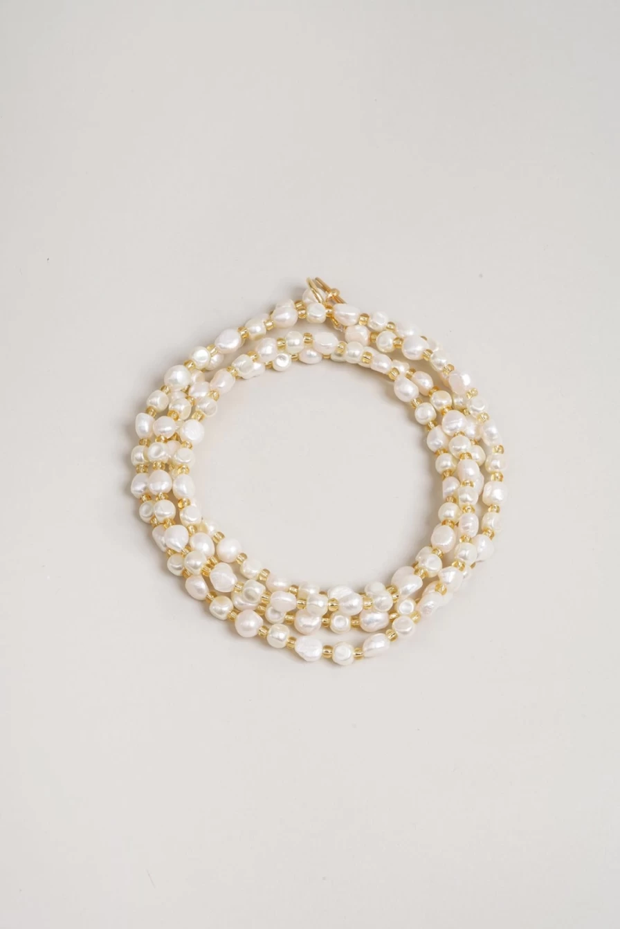 Vanina Women's Sable Nacre Necklace – Elegant Pearl Jewelry for Women