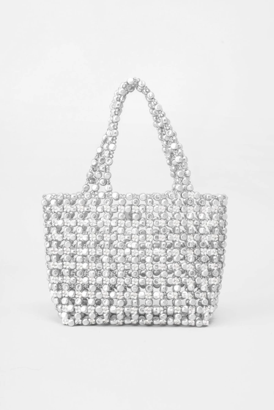 Vanina Women's Le Sable Nacre Bag - Elegant Pearl Sand Handbag for Women
