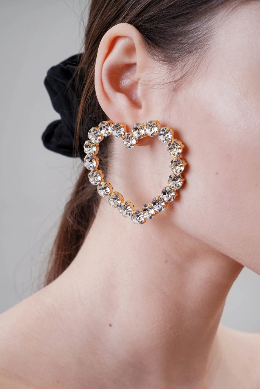 Vanina Women's Heart Earrings - Elegant Nuances Design for Her