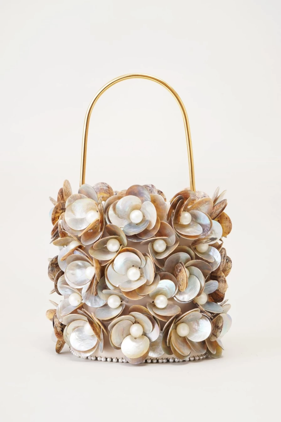 Vanina Women's Le Jardin Fleuri Bucket Bag - Floral Design Handbag for Women